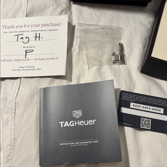 Tag Heuer Aquaracer Silver and Black Watch - Picture 6 of 8